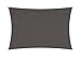 Lumaland Toldo Rectangular con Cuerdas de sujeción | Poliéster con Doble Revestimiento de PU | Rectangular de 2X 3 Metros | 160 g/m² - Color Gris Oscuro