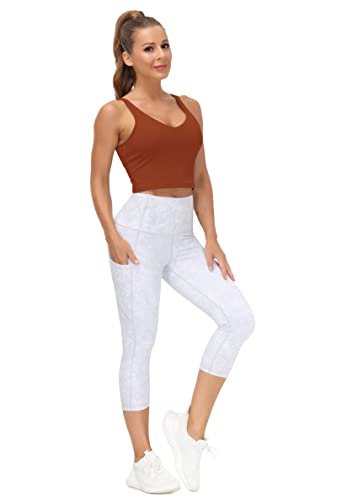 image for THE GYM PEOPLE Women’s Longline Sports Bra Wirefree Padded Medium Su