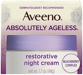 Absolutely Ageless Restorative Night Cream Face & Neck Moisturizer with Antioxidant-Rich Blackberry Complex, Vitamin C & E, Hypoallergenic, Non-Greasy & Non-Comedogenic, 1.7 fl. oz