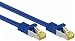 Produktbild kab24® Rj45 Patchkabel Netzwerkkabel Computerkabel Internetkabel CAT 7 Rohkabel 600 MHz mit CAT6a Stecker Halogenfrei 10 GBit/s reines Kupfer