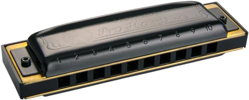 Hohner Pro Harp G harmonica m564086x noir mat avec plaques en laiton
