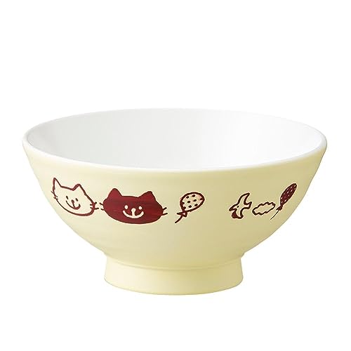 カインズ(CAINZ) 子供用食器 飯椀 HAJIKU ねこ 軽い 割れにくい 丈夫 汚れが落ちやすい 水切れが良い 食洗機対応 電子レンジ可 子ども用 茶わん
