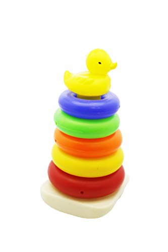 Image of Ratna's Duck Stacking Ring for Kids. Helps Kids recognise Different Colour and Sizes (Small 5 Rings)