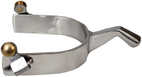 Showman Stainless Steel Humane Blunt End Shank Equestrian Training Spurs Adult