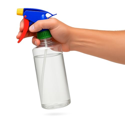 Pulverizador fino de plástico, rociador de plástico, Botella de limpieza, Atomizador Agua, Apto para Regar Plantas de Jardín, Limpieza, Peluquería, Longitud 31 cm, Plástico, 1 unidad, 1000 ml