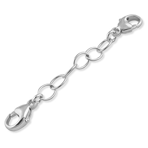 Nostrand Sterling Silver 5mm Bracelet Safety Chain 2", 3" (2)