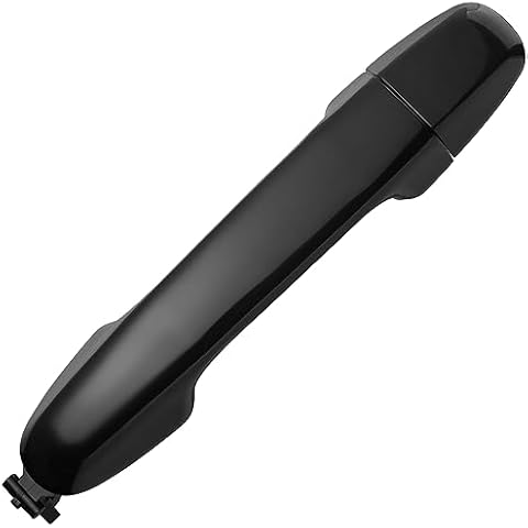 Lcyolada Exterior Door Handle Rear Left Driver or Right Passenger for 2012-2017 Toyota Camry,Smooth Black Cover