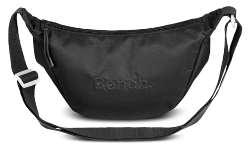 Bench Loft Girls Damen Crossbody Moon Bag Moon Umhängetasche Handtasche Schultertasche Crossbody-Tasche, schwarz, 34 x 18 x 9 cm