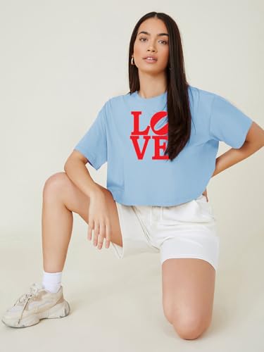 Image of KOTTY Women's Letter Print Oversized Fit T-Shirt