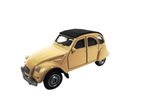 OPO 10 - Coche Miniatura de 3 Pulgadas (Aproximadamente 8 cm) Citroen 2CV Beige - Welly 52311