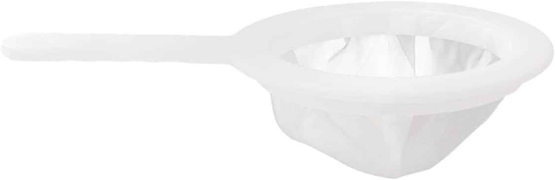 200 Mesh Food Filter Strainer, Reusable Fine Mesh Strainer, Nylon Mesh Sieve Plastic food strainer with Handle, Ideal for Filtering Coffee, Juice, Oils, Soy Milk