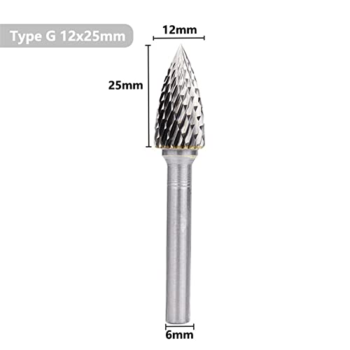 Lime rotative 6mm double coupe en tungstène pour ébavurage précis - 2