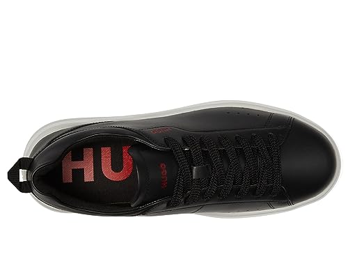 Image of Hugo Mens Cupsole Leather Lace Up Sneaker
