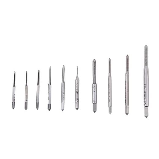 TOUISEDGI Machine Hand Tap, Durable 10pcs Mini M1 A M3.5 Machine Hand Tap Thread Wire Tapping Threading Taps Para Roscar Varios Hilos