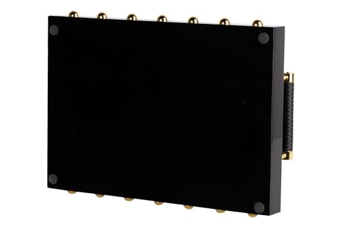 Bandeja MDF et acier inoxydable bicolore 45x29x7 cm pour le service