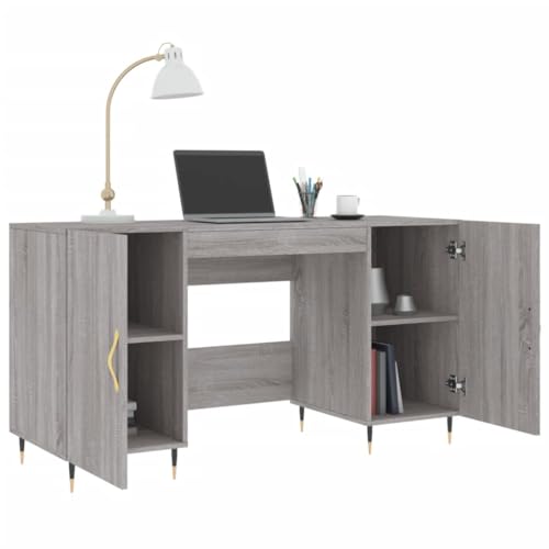 Bureau gain de place 140 cm pour optimiser un petit espace de télétravail