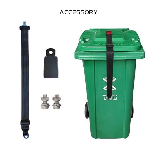 Image of Trash Can Locks for Animals,Buckle Type Trash Can Lid Lock,Raccoon Proof Garbage Cans Lock for Outdoor,Universal Trash Bin Cord Strap