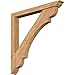 Ekena Millwork BKT0604X48X48OLY01SWR Olympic Traditional Smooth Bracket w/Offset Brace, Western Red Cedar