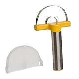 WUSHUN Cortador y descorazonador de piña, cortador de piña y removedor de pelador para regalos, cortador de piña mantiene más pulpa y jugo, fácil de usar y limpiar para el hogar y la cocina