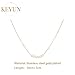 KEYUN Pearl Choker Necklaces for Women 18K Gold Plated Imitation Pearl Charm Necklace Simple Fashion Everyday Gold Jewelry for Women Six-Gold
