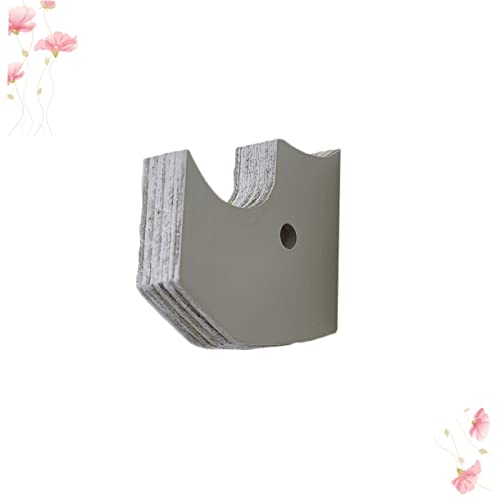 KOMBIUDA Gancho de pared perchero de madera gancho de animales de madera gancho de madera ganchos de madera simples Bambú Gris