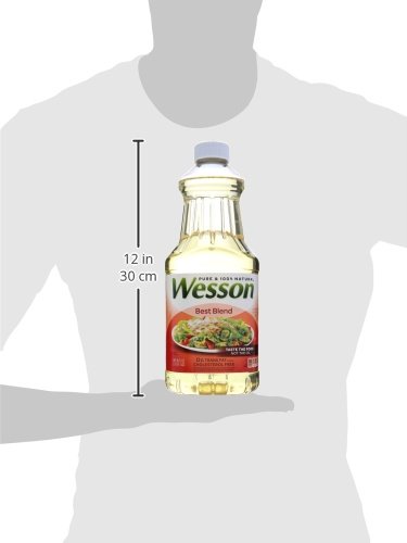 Wesson Best Blend Pure 100% Natural Vegetable And Canola Oils, 48 oz - Thumbnail 4