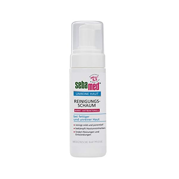 Sebamed Unreine Haut Reinigungsschaum, Gesichtsreinigung bei fettiger und unreiner Haut, ohne Mikroplastik,150 ml (1er… – Bild 3
