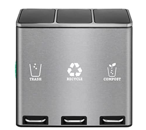 XTRAYXRAY Trash Recycle Compost Vinyl Stickers Set of 3