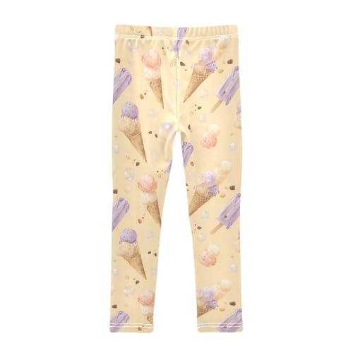 Ice Cream Bubbles Fantasy Girls Leggings Soft Stretch Workout Yoga Dance Pants for Kids Casual Tights2