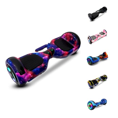 Hoverboard Skate Elétrico Com Alça Bluetooth LED Original (COLORFUL)