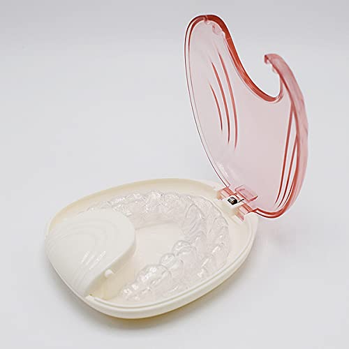 DOITOOL Caixa de armazenamento de aparelhos dentários, estojo com retentor de dentes transparentes (