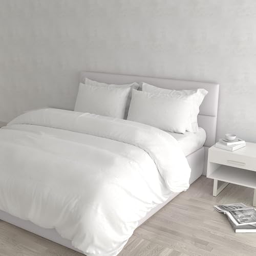 Set Copripiumino 100% Cotone Natural Color, Made in Italy -