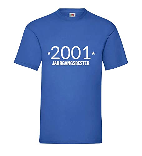 T-shirt homme 2001 bleu 3XL finitions haut de gamme et durables