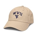 West Virginia Mountaineers Arching Stone Officially Licensed Adjustable Baseball Hat