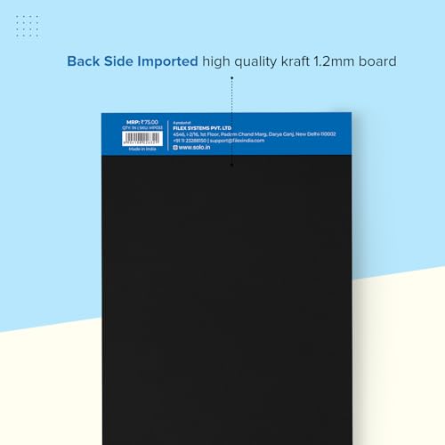 Image of SOLO Memo Pad, A5 Notepad, Flip & Fold Paper Cover, 160 Pages, Micro Perforation - Pack of 5