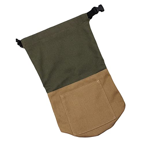 Happyyami Retro Canvas Kerosene Lamp Storage Bag Portable Outdoor Lamp Pouch for Camping Supplies Durable Design for Oil Lamp Protection Stylish