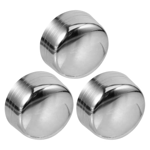 HYTROVE Tapas para Coctelera de Acero Inoxidable de 350 Ml, Set de 3 Piezas, Resistentes a Altas Temperaturas, Diseño Compacto, Compatibles Mezcladores de Líquidos, para Bartenders y