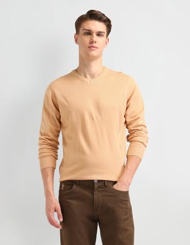 Image of Arrow Men's Textured Tapered Fit Trousers
