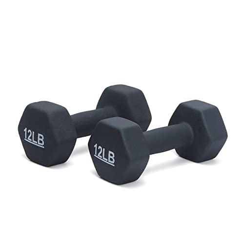 Image of KAKSS Neoprene Workout Fixed Weight Dumbbell(Proudly Made In India) (12-Pound, Set Of 2pc)