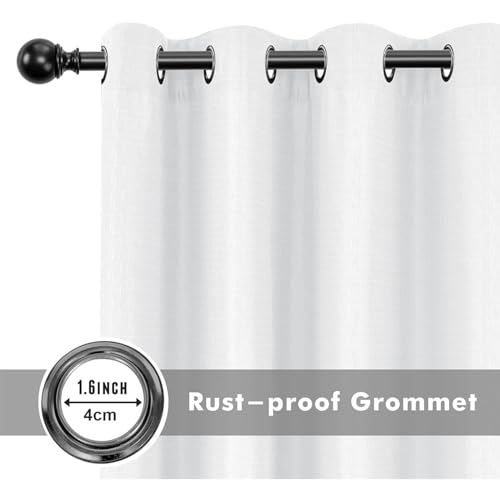 Hiseng Outdoor Curtains for Patio Waterproof 1 Panel Sheer Outdoor Curtains Weatherproof Privacy Gazebo Curtains for Pergola, Porch, Sunlight&UV Blocking -Solid Color (180x213cm,Dark Gray) - Image 6