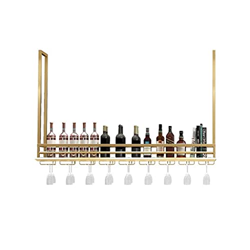 Porte-verre à vin à l'envers support rangement bouteille suspendu bar - 2