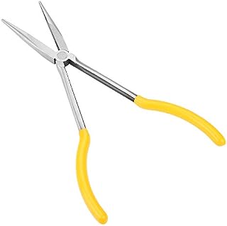 Straight Long Nose Pliers, 11” Professional Cable Wire Cutter Straight Long Nose Pliers