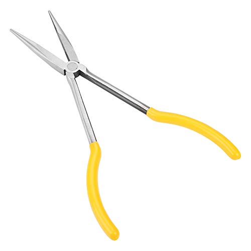 Straight Long Nose Pliers, 11” Professional Cable Wire Cutter Straight Long Nose Pliers