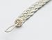 Home Queen Hand Braided Curtain Tie Back, Buckle Holdback Drapery Curtain Tiebacks, 2 Rope Belt Curtain Tie with 2 Metal Hooks, Beige and Silver