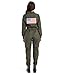Tipsy Elves' Women's Pilot Costume - Green Military Flight Halloween Jumpsuit Size Medium