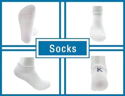 kmaleossy 6 Pairs Ankle Cotton Low Cut Cushioned Performance Breathable Athletic Sports Running Socks for men women3
