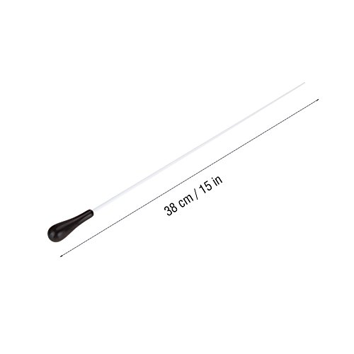 Baton de Maestro Musical Cabo de ébano Banda de Música Baton de Regência Com Sensação Confortável pa