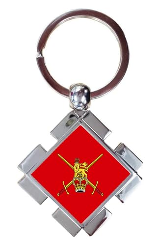 Image of British Army Military Luxury Jigsaw Shaped Metal Keyring In A Gift Box