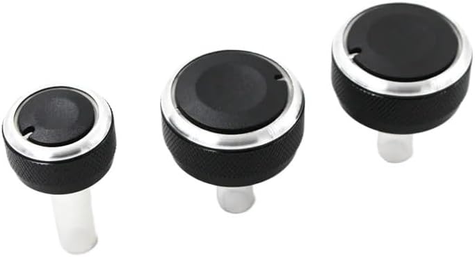 Aluminum Alloy + ABS air Conditioning Knob for vw for Golf MK4 for Bora for Passat B5 3 PCS/Set