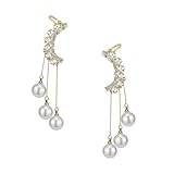 Boucle d'oreille en zircon : conception non perçante, adaptée à personne, personnes qui recevront ce clip d'oreille connaîtront attention et , ornement d'os d'oreille